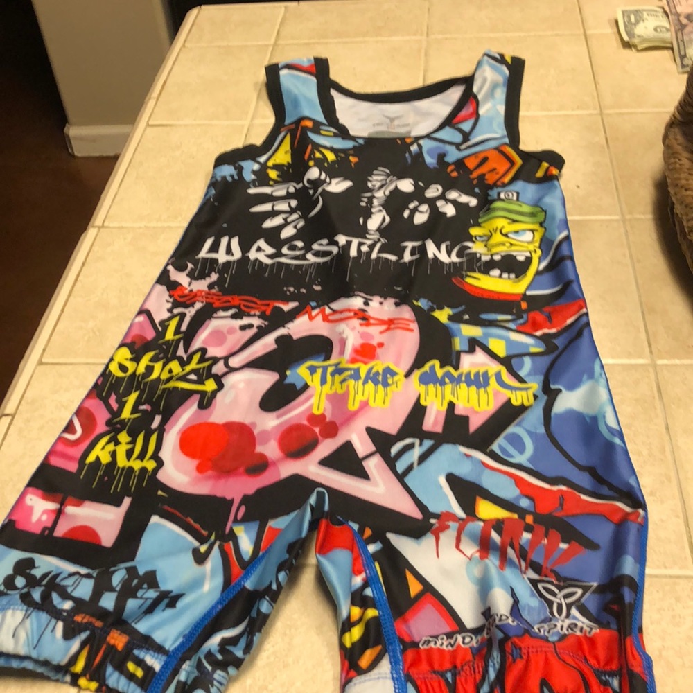 Wrestling singlet Graffiti